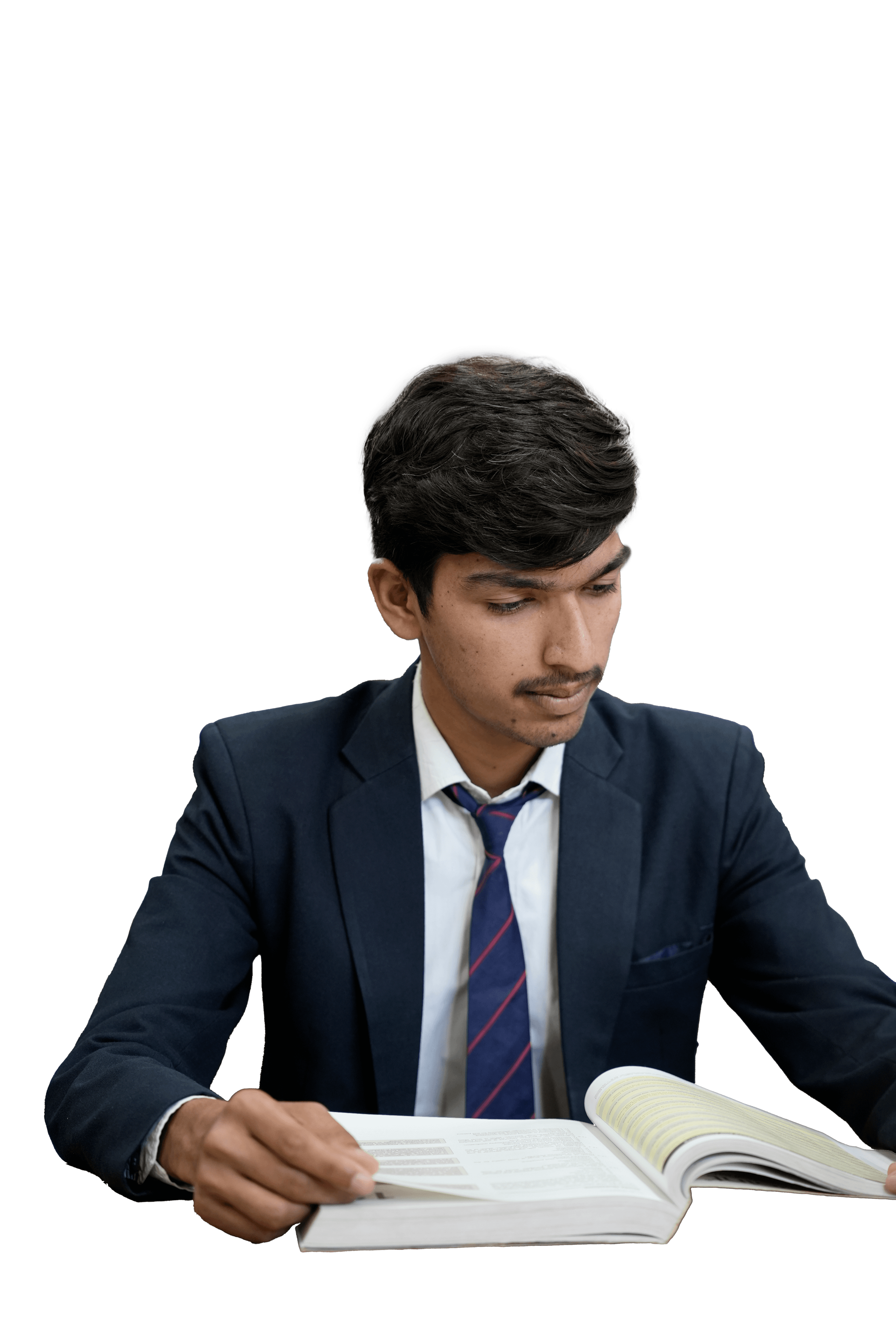 Student studying